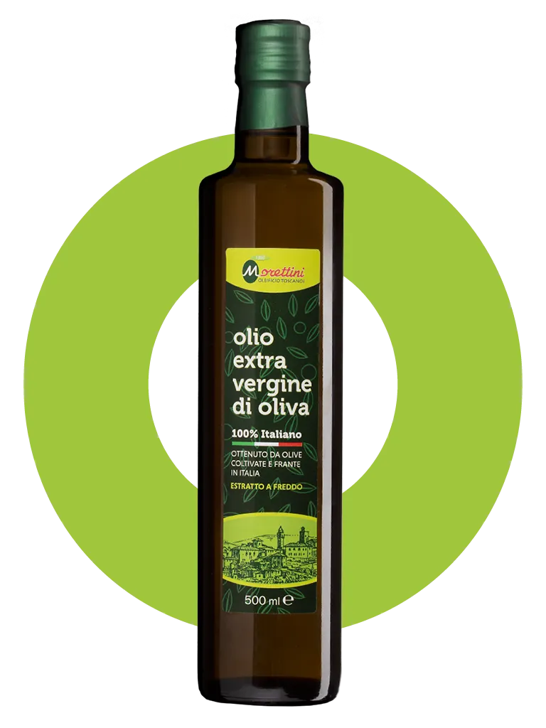 Bottiglia Olio EVO 100% italiano Morettini