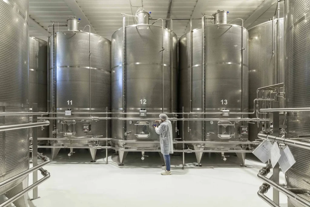Cisterne in acciaio inox frantoio Morettini